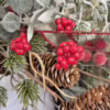 Wianek na drzwi świąteczny Boże Narodzenie sztuczny 55cm