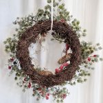 Wianek na drzwi świąteczny Boże Narodzenie sztuczny 55cm