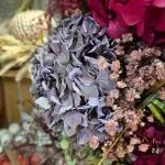 Wianek na drzwi z naturalnych kwiatów ręcznie robiony 60cm