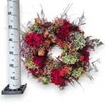 Wianek na drzwi z naturalnych kwiatów ręcznie robiony 60cm