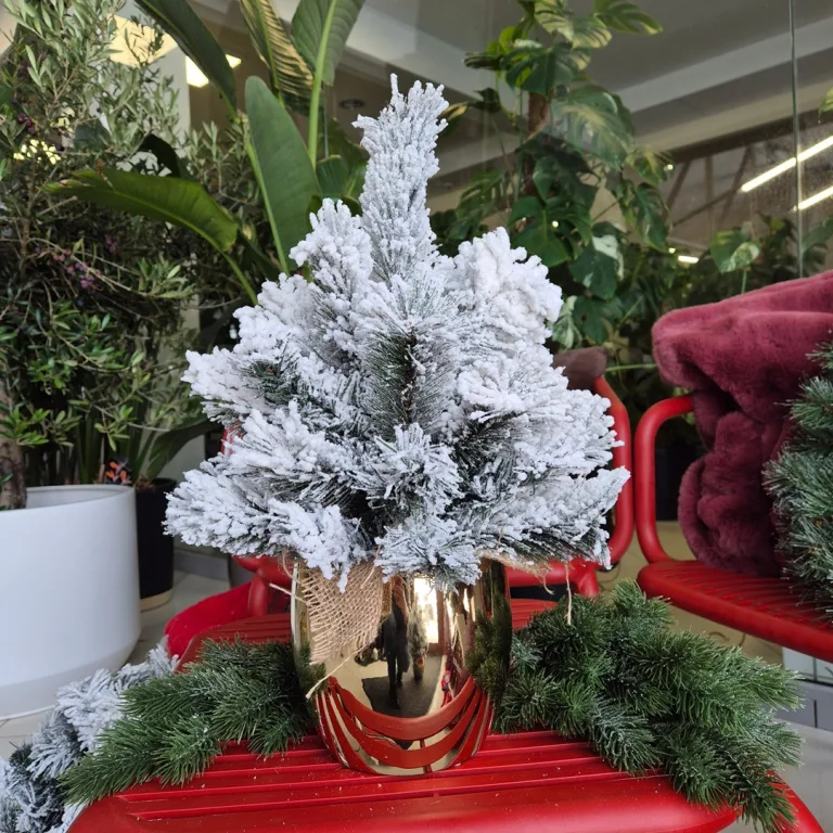 Mała choinka - sztuczna jodła ośnieżona 55cm