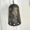 Metalowy świąteczny dzwon - ozdoba na drzwi 31cm