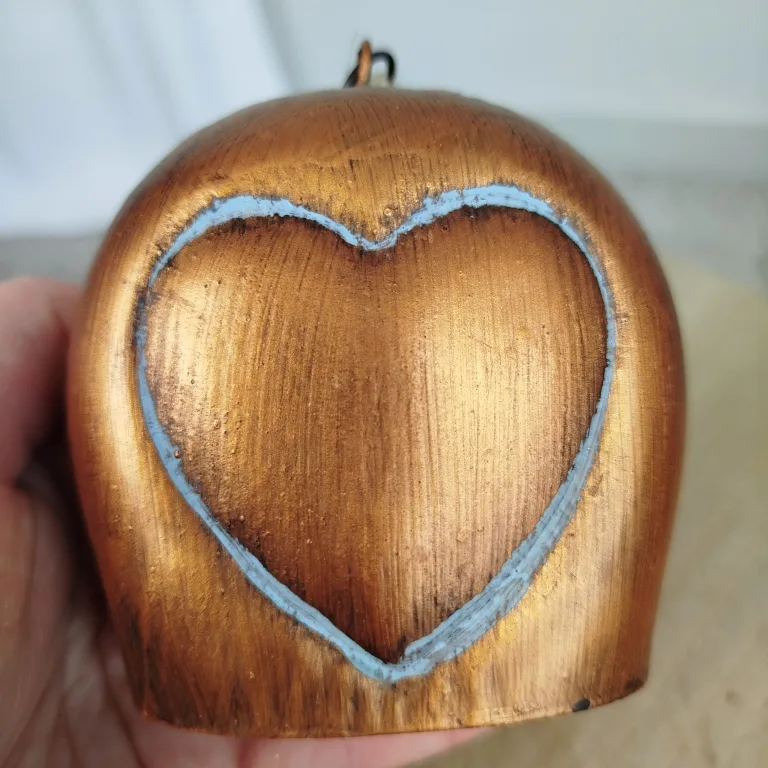 Dzwonek x3 miedziany zawieszka metalowa - ozdoba na drzwi