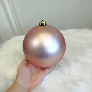 Bombki duże różowe nietłukące 2szt