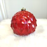 Bombki duże czerwone nietłukące mix 6szt