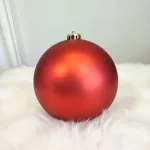 Bombki duże czerwone nietłukące mix 6szt