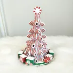 Kolorowa świecąca choinka, figurka 22cm