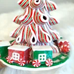 Kolorowa świecąca choinka, figurka 22cm