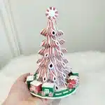 Kolorowa świecąca choinka, figurka 22cm