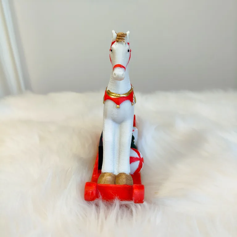Figurka świąteczna konik na biegunach 15