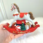 Figurka świąteczna konik na biegunach 15