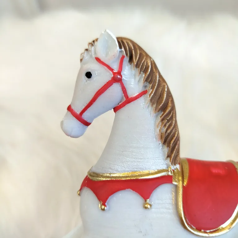 Figurka świąteczna konik na biegunach 15