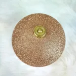 Bombka duża złota brokatowa nietłukąca