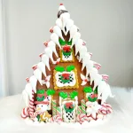 Świecący kolorowy cukierkowy domek chatka 26cm