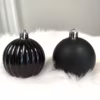Bombki czarne nietłukące 12szt