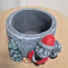 Osłonka betonowa na doniczkę osłonka na mini choinkę świąteczna