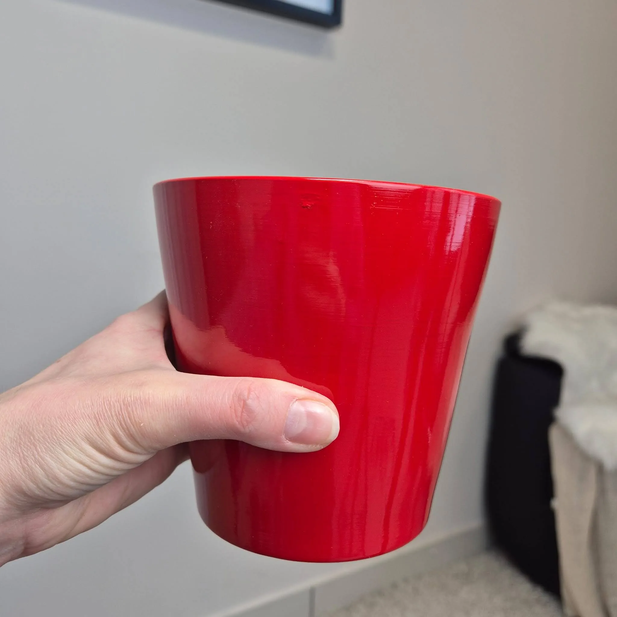 Osłonka ceramiczna czerwona połysk