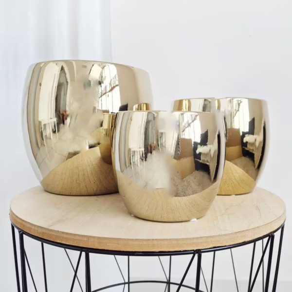 Osłonka ceramiczna złota z połyskiem