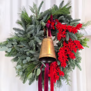 Wianek świąteczny bożonarodzeniowy żywy - 75cm - ręcznie robiony