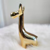 Renifer złoty ceramiczny świąteczna figurka 15 cm