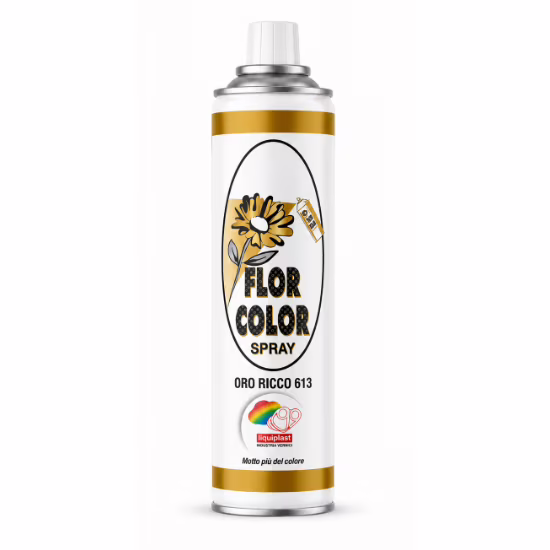 Farba do kwiatów w sprayu Florcolor Oro Ricco 613