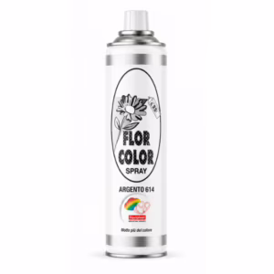 Farba do kwiatów w sprayu Florcolor Argento 614