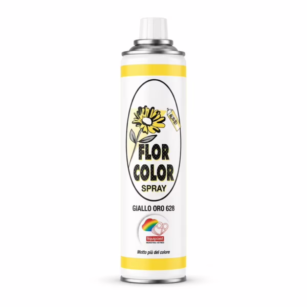 Farba do kwiatów w sprayu Florcolor Giallo Oro 628
