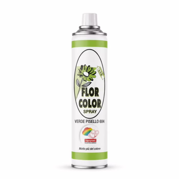 Farba do kwiatów w sprayu Florcolor Verde Pisello 684
