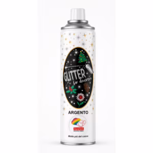Farba do kwiatów w sprayu Florcolor Glitter Argento