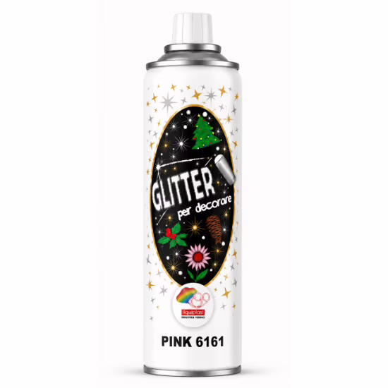 Farba do kwiatów w sprayu Florcolor Glitter Pink 6161