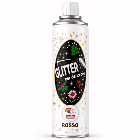 Farba do kwiatów w sprayu Florcolor Glitter Rosso