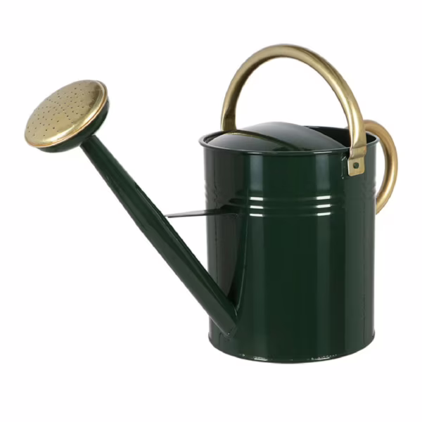 Konewka metalowa zielono złota 9,5L