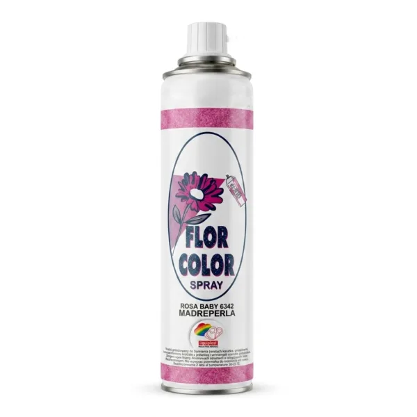 Farba do kwiatów w sprayu Florcolor Rosa Baby 6342 Madreperla