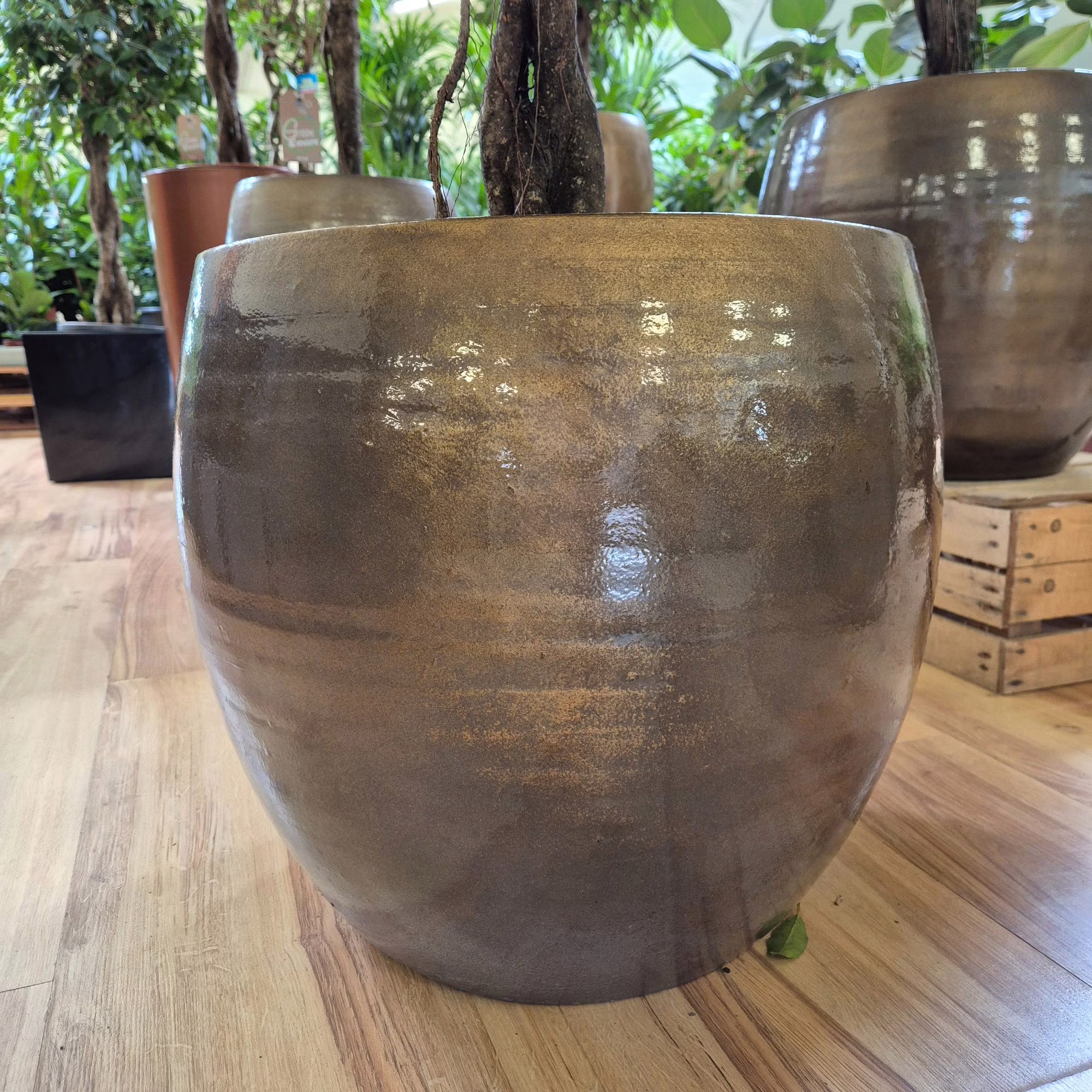 Osłonka ceramiczna złota metaliczna 50cm