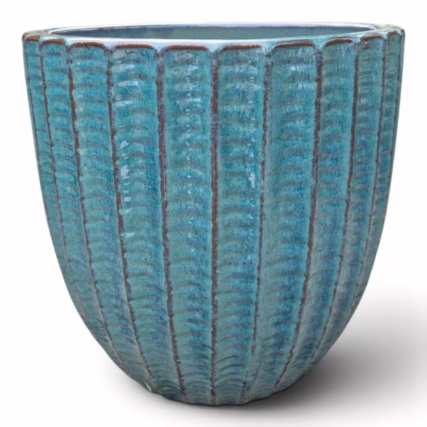 Doniczka ceramiczna ogrodowa turkusowa 30cm